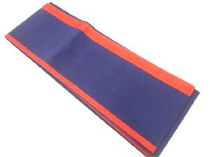 縞模様織出し半幅帯